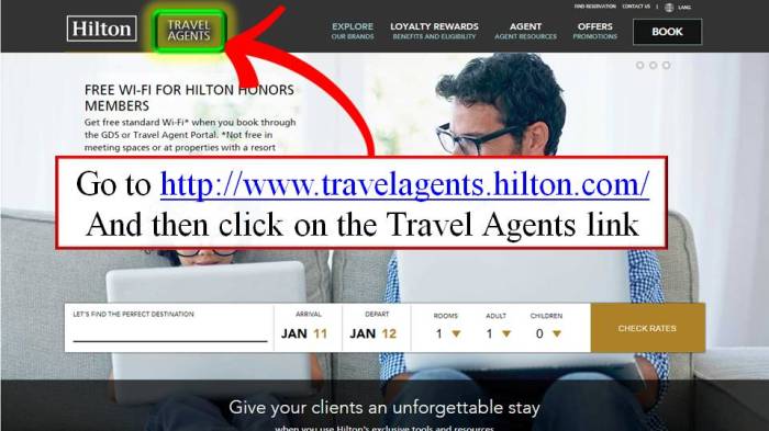 Hilton travel agent