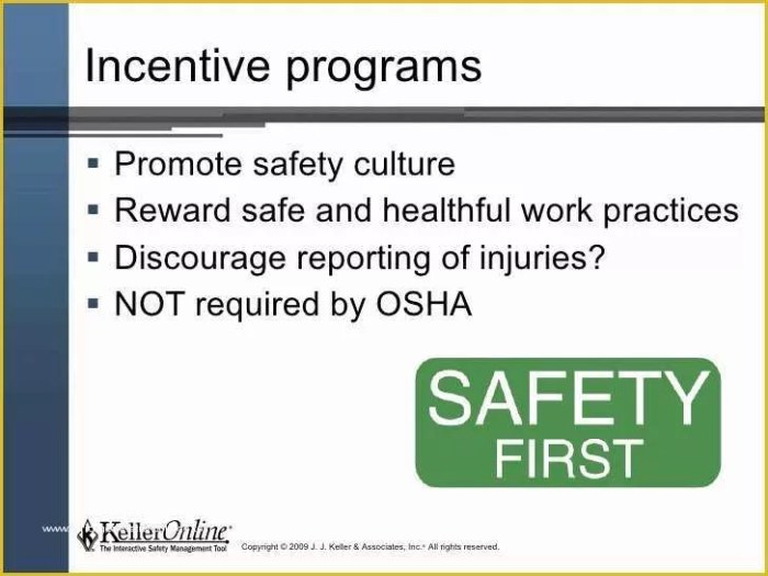 Safety reward program